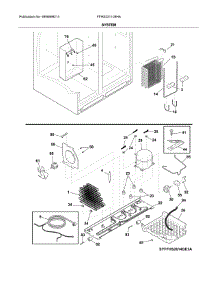 System parts for Frigidaire Refrigerator FFHS2311LBHA from AppliancePartsPros.com