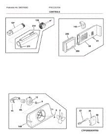 Controls parts for Frigidaire Refrigerator FFSC2323TS0 from AppliancePartsPros.com