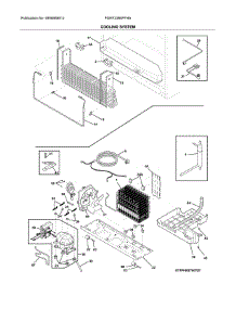 System parts for Frigidaire Refrigerator FGHF2366PFHA from AppliancePartsPros.com
