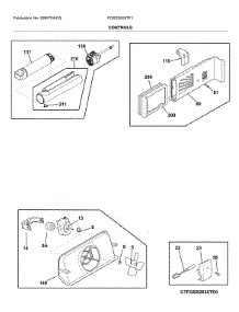 Controls parts for Frigidaire Refrigerator FGSS2635TF1 from AppliancePartsPros.com