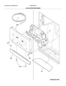 Ice & Water Dispenser parts for Frigidaire Refrigerator FGSS2635TF1 from AppliancePartsPros.com