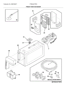 Fresh Food Ice Maker parts for Frigidaire Refrigerator FPBC2277RFD from AppliancePartsPros.com