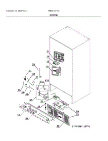 System parts for Frigidaire Refrigerator FFBN1721TV0 from AppliancePartsPros.com