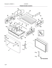 Freezer Door parts for Frigidaire Refrigerator LGHD2369TD2 from AppliancePartsPros.com