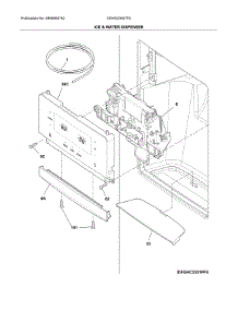 Ice & Water Dispenser parts for Frigidaire Refrigerator DGHX2355TF0 from AppliancePartsPros.com