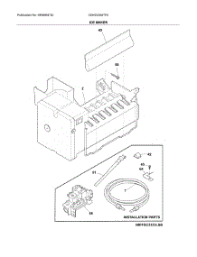 Ice Maker parts for Frigidaire Refrigerator DGHX2355TF0 from AppliancePartsPros.com