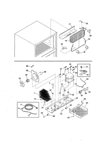 System parts for Frigidaire Refrigerator FFHI1817LB7 from AppliancePartsPros.com