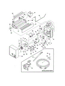 Ice Maker parts for Frigidaire Refrigerator FFHI1817LB7 from AppliancePartsPros.com