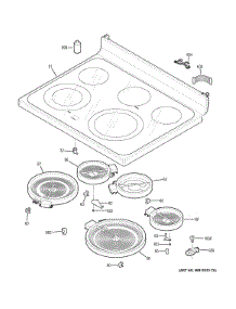 Cooktop parts for Ge Range PB911TJ2WW from AppliancePartsPros.com