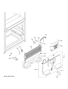 Freezer Section parts for Ge Refrigerator GBE21DGKGRBB from AppliancePartsPros.com