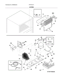 System parts for Frigidaire Refrigerator FFTR1821TW2 from AppliancePartsPros.com