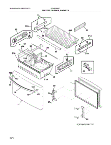 Freezer Door parts for Frigidaire Refrigerator FGHB2868TD2 from AppliancePartsPros.com