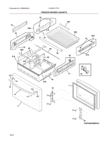 Freezer Drawer, Baskets parts for Frigidaire Refrigerator LFHB2751TF3 from AppliancePartsPros.com