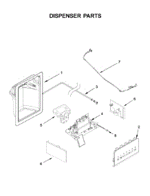 Dispenser Parts parts for Kenmore Refrigerator 106.51115711 (10651115711, 106 51115711) from AppliancePartsPros.com