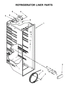 Refrigerator Liner Parts parts for Kenmore Refrigerator 106.51115711 (10651115711, 106 51115711) from AppliancePartsPros.com