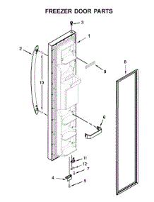 Freezer Door Parts parts for Kenmore Refrigerator 106.51115711 (10651115711, 106 51115711) from AppliancePartsPros.com