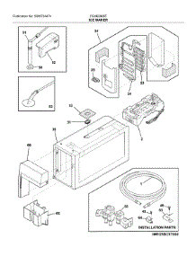 Ice Maker parts for Frigidaire Refrigerator FGHB2868TF2 from AppliancePartsPros.com