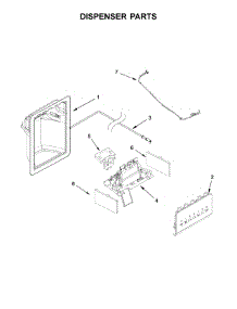 Dispenser Parts parts for Kenmore Refrigerator 106.51115710 (10651115710, 106 51115710) from AppliancePartsPros.com