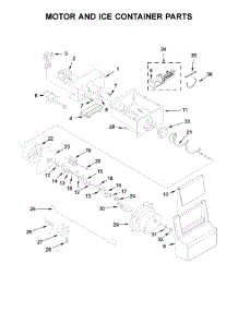 Motor And Ice Container Parts parts for Kenmore Refrigerator 106.51115710 (10651115710, 106 51115710) from AppliancePartsPros.com