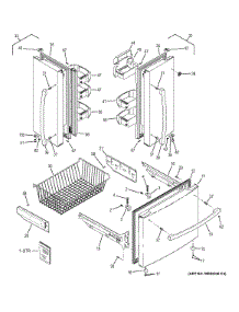 Doors parts for Ge Refrigerator GNS22EGEAFBB from AppliancePartsPros.com