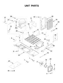 Unit Parts parts for Kenmore Refrigerator 106.51789414 (10651789414, 106 51789414) from AppliancePartsPros.com