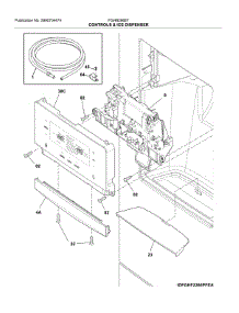 Dispenser parts for Frigidaire Refrigerator FGHB2868TE2 from AppliancePartsPros.com