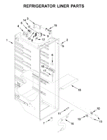 Refrigerator Liner Parts parts for Kenmore Refrigerator 106.51789414 (10651789414, 106 51789414) from AppliancePartsPros.com
