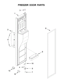 Freezer Door Parts parts for Kenmore Refrigerator 106.51789414 (10651789414, 106 51789414) from AppliancePartsPros.com