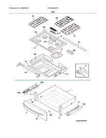 Top parts for Frigidaire Range FGGS3065PFU from AppliancePartsPros.com