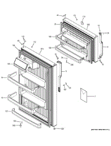 Doors parts for Ge Refrigerator GTS18GBEJRWW from AppliancePartsPros.com