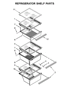 Refrigerator Shelf Parts parts for Kenmore Refrigerator 106.51783413 (10651783413, 106 51783413) from AppliancePartsPros.com