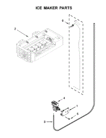 Ice Maker Parts parts for Kenmore Refrigerator 106.51783413 (10651783413, 106 51783413) from AppliancePartsPros.com