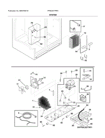 System parts for Frigidaire Refrigerator FPSC2277RF5 from AppliancePartsPros.com