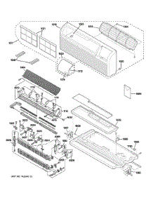 Grille, Heater & Base Pan Parts parts for Ge Room Air Conditioner AZ41E12DAPW2 from AppliancePartsPros.com