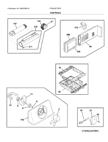 Controls parts for Frigidaire Refrigerator FPSC2277RF5 from AppliancePartsPros.com