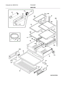 Shelves parts for Frigidaire Refrigerator FGHD2368TF2 from AppliancePartsPros.com