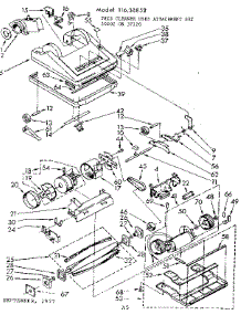 Nozzle And Motor Assembly parts for Kenmore Vacuum 116.38852 (11638852, 116 38852) from AppliancePartsPros.com