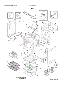 Body parts for Frigidaire Range FFGF3054TSD from AppliancePartsPros.com