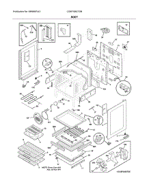 Body parts for Frigidaire Range CGEF3062TDB from AppliancePartsPros.com