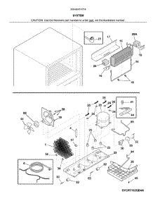 System parts for Kenmore Refrigerator 253.60413716 (25360413716, 253 60413716) from AppliancePartsPros.com