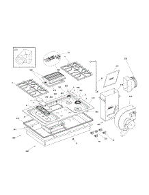 Cook Top parts for Kenmore Cooktop 790.31123211 (79031123211, 790 31123211) from AppliancePartsPros.com