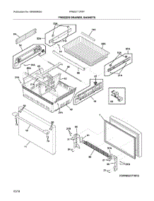 Freezer Drawer parts for Frigidaire Refrigerator FPBS2777RFF from AppliancePartsPros.com