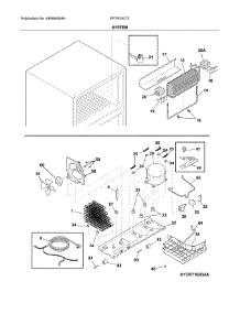 System parts for Frigidaire Refrigerator FFTR1821TD1 from AppliancePartsPros.com