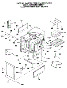 Body Section parts for Kenmore Range 911.6008914 (9116008914, 911 6008914) from AppliancePartsPros.com