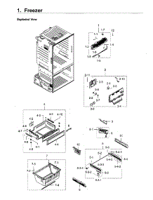Freezer parts for Samsung Refrigerator RF28HFEDBWW/AA-09 from AppliancePartsPros.com