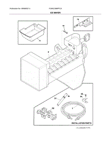 Ice Maker parts for Frigidaire Refrigerator FGHG2366PFCA from AppliancePartsPros.com