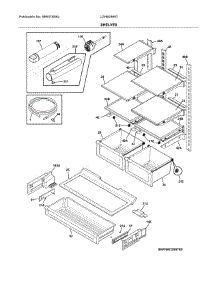 Shelves parts for Frigidaire Refrigerator LGHB2869TF1 from AppliancePartsPros.com