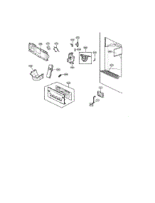 Dispenser parts for Kenmore Refrigerator 795.72052313 (79572052313, 795 72052313) from AppliancePartsPros.com