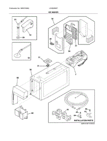 Ice Maker parts for Frigidaire Refrigerator LGHB2869TF1 from AppliancePartsPros.com