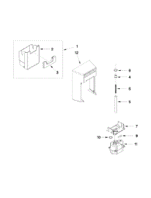 Motor And Ice Container Parts parts for Kenmore Refrigerator 106.51172310 (10651172310, 106 51172310) from AppliancePartsPros.com